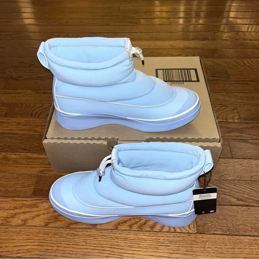 Sorel Out N About IV Puffy Lace Up Waterproof Boot Arctic Sea Blue Women’s 9